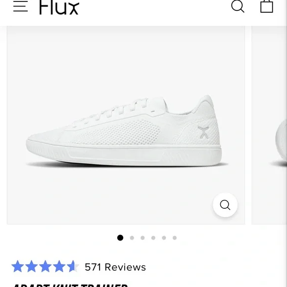 Flux Adapt Knit White Sneakers - Picture 2 of 9